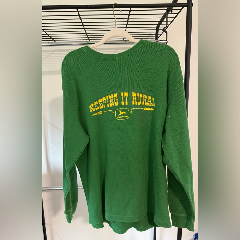 John Deere Green Long Sleeve Shirt